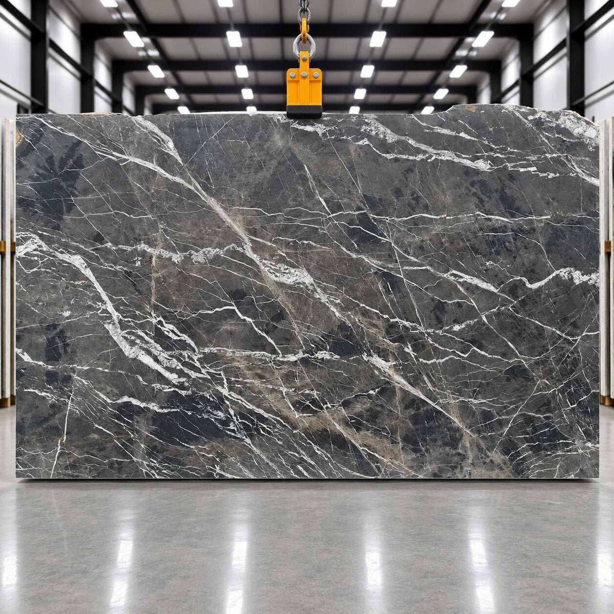 Bruno Pearl Noir Honed Marble Slab – 1700 x 3200 x 20mm