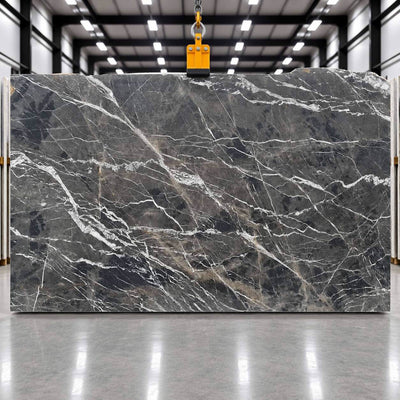 Bruno Pearl Noir Honed Marble Slab – 1700 x 3200 x 20mm