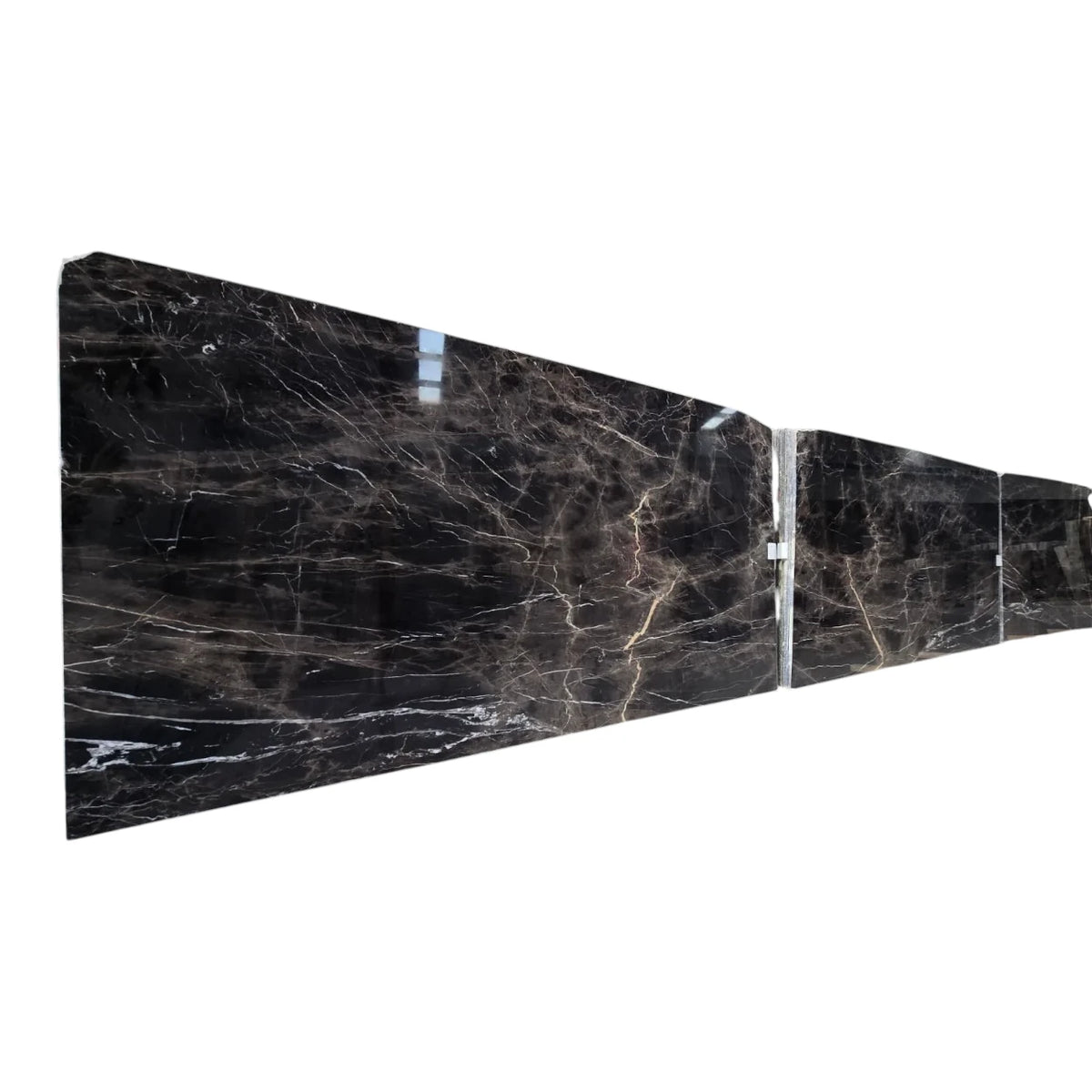 Bruno Pearl Noir Polished Marble Slab – 1700 x 3000 x 20mm