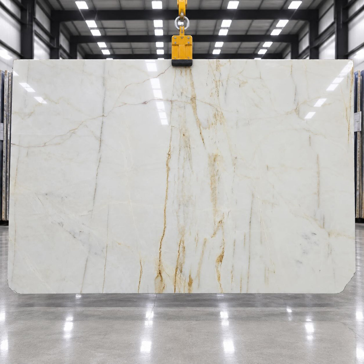Calacatta Amber Polished Marble Slab 1900x3200x20mm