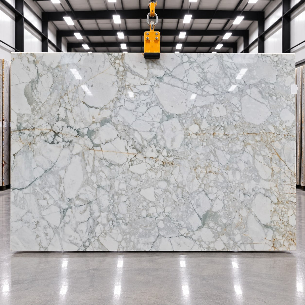 Calacatta Verda Honed Marble Slab 1900x2900x20mm