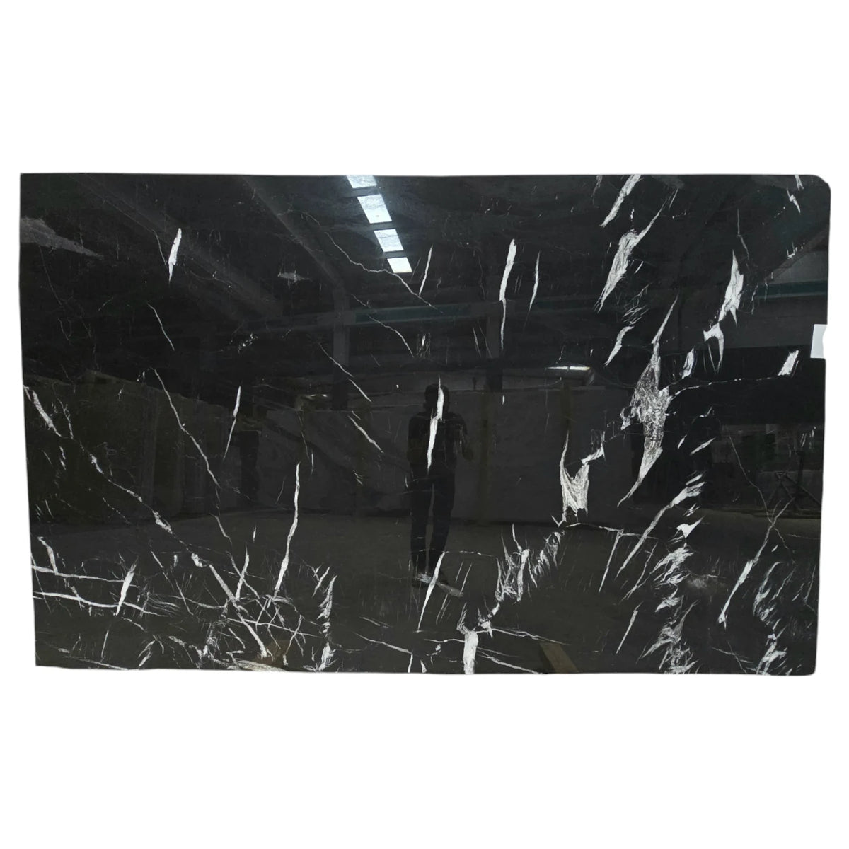 Nero Black Lux Polished Marble Slab - 1550 x 2470 x 20mm