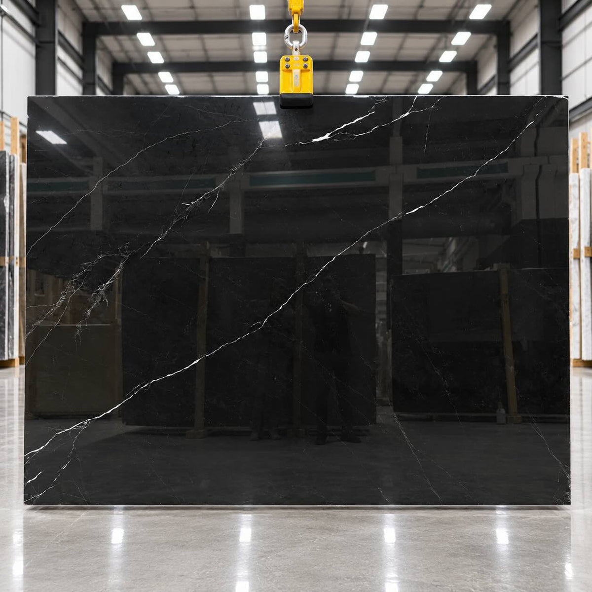Nero Black Lux Polished Marble Slab 1900x2900x20mm