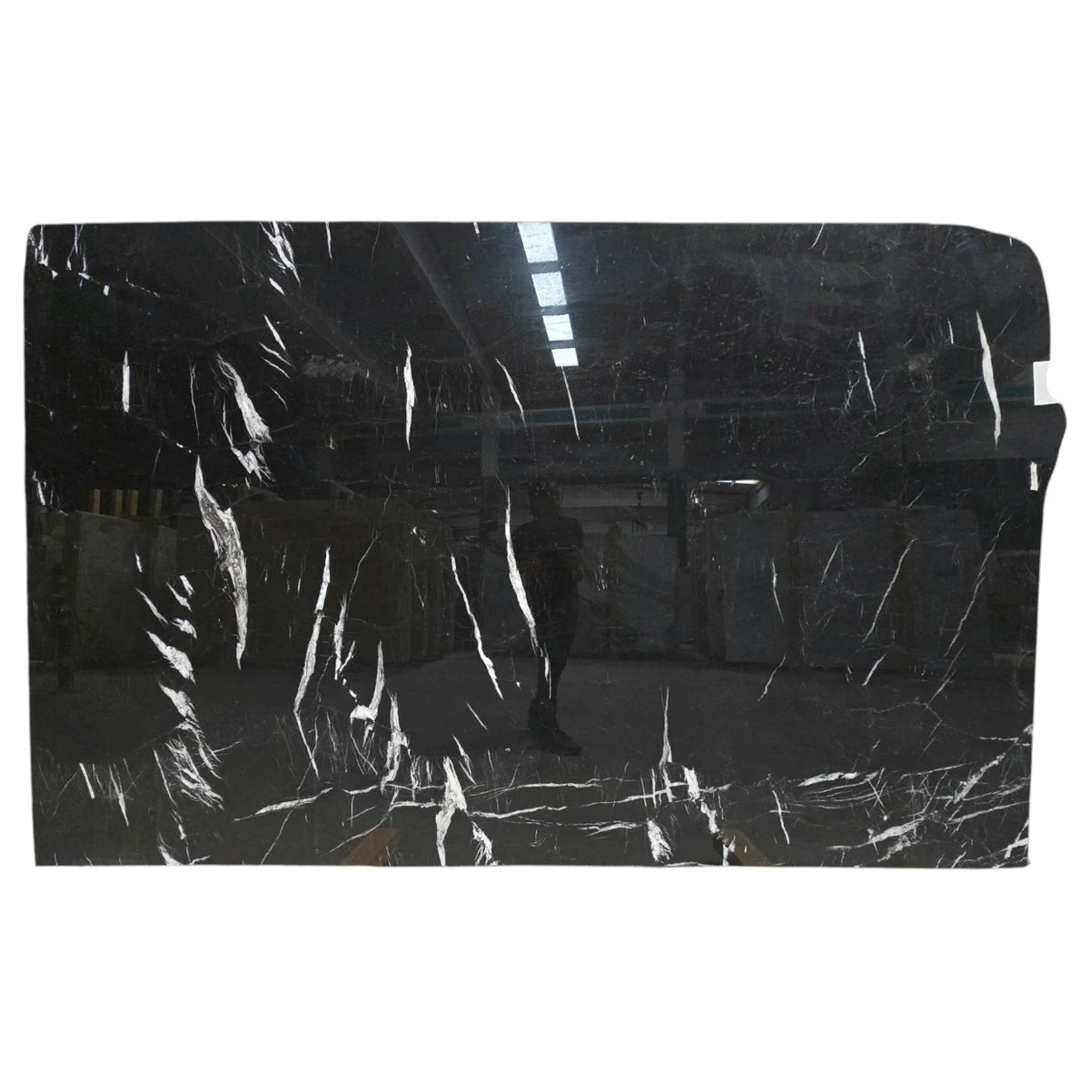 Nero Black Lux Polished Marble Slab - 1550 x 2470 x 20mm