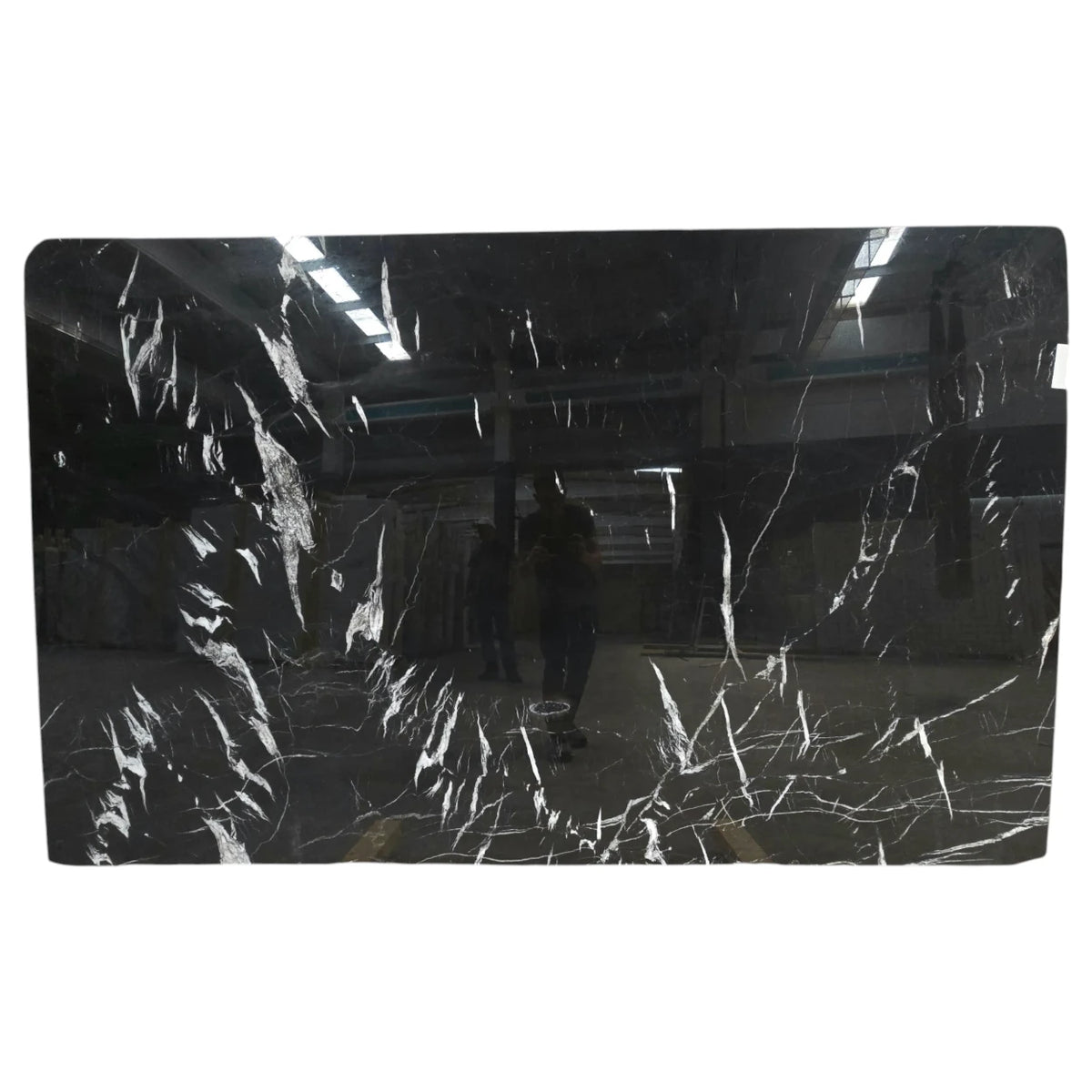 Nero Black Lux Polished Marble Slab - 1550 x 2470 x 20mm