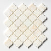 Calacatta Amber Arabesque Marble Mosaic