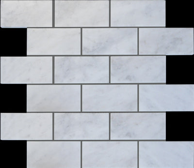 Carrara White T Honed Subway Marble 50x100x10mm