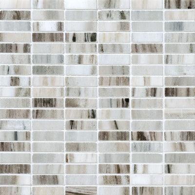 Skyline Polished Marble Mosaic 15x48x10mm