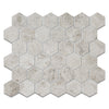 Tundra Silver Hexagon Marble Mosaic 48x48x10mm